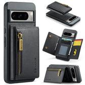 DG.MING M5 Series Zip RFID Multi Card Detachable Leather Phone Case, For Google Pixel 8 Pro, For Google Pixel 8  