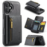 DG.MING M5 Series Zip RFID Multi Card Detachable Leather Phone Case, For iPhone 16, For iPhone 14 Pro Max, For iPhone 15 Pro Max, For iPhone 15 Pro  