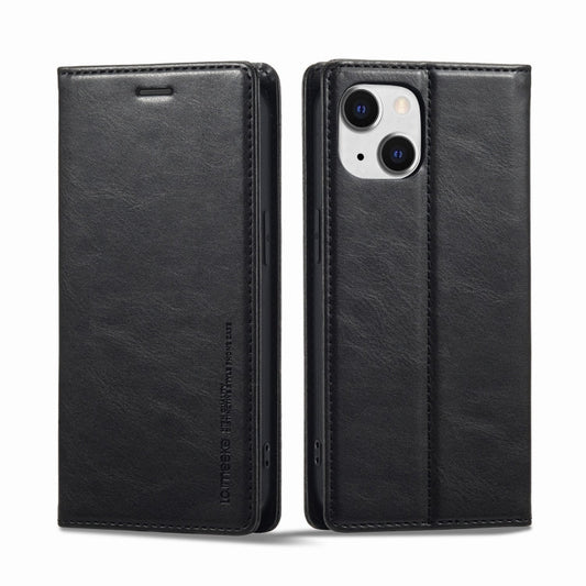 LC.IMEEKE RFID Anti-theft Leather Phone Case, For iPhone 13, For iPhone 13 Mini, For iPhone 14, For iPhone 14 Plus  