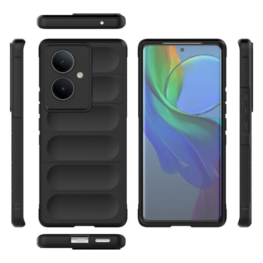 Magic Shield TPU + Flannel Phone Case, For vivo Y78+ Global, For vivo iQOO Z7x