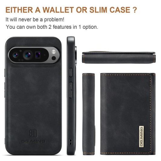 DG.MING M1 Series 3-Fold Multi Card Wallet + Magnetic Phone Case, For Google Pixel 9 Pro XL, For Google Pixel 9 / 9 Pro, For Google Pixel 8a, For Google Pixel 8 Pro  