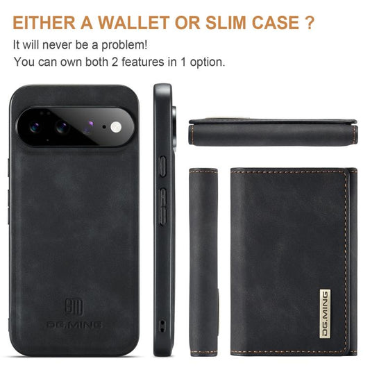 DG.MING M1 Series 3-Fold Multi Card Wallet + Magnetic Phone Case, For Google Pixel 10a, For Google Pixel 10 Pro XL, For Google Pixel 10 / 10 Pro, For Google Pixel 9a  