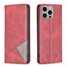 Rhombus Texture Magnetic Leather Phone Case, For iPhone 15 Pro Max, For iPhone 15 Pro, For iPhone 15 Plus, For iPhone 15  
