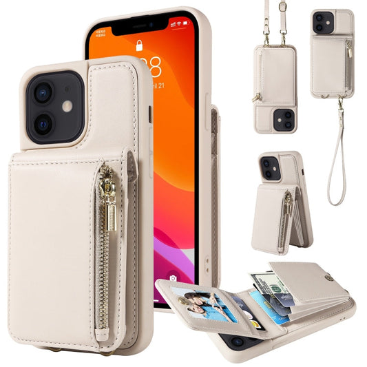 Crossbody Lanyard Zipper Wallet Leather Phone Case, For iPhone 12 / 12 Pro, For iPhone 12 Pro Max, For iPhone 11 Pro Max, For iPhone 11  