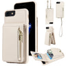 Crossbody Lanyard Zipper Wallet Leather Phone Case, For iPhone SE 2022/ 7 / 8, For iPhone 13 Pro Max, For iPhone 13 Pro, For iPhone 13  