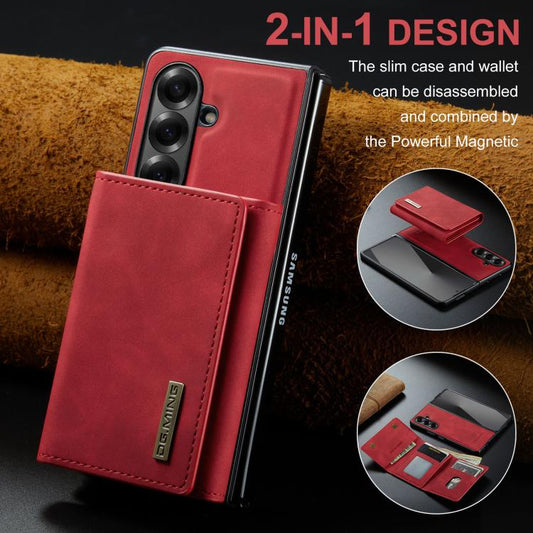 DG.MING M1 Series 3-Fold Multi Card Wallet + Magnetic Phone Case, For Galaxy Z Fold7 5G, For Samsung Galaxy Z Fold5