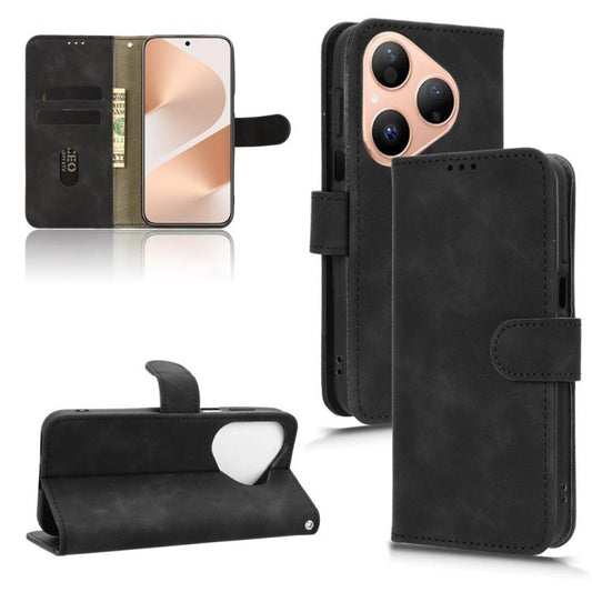 Skin Feel Magnetic Flip Leather Phone Case, For Huawei Pura 80 5G, For Huawei nova 14 Ultra, For Huawei nova 14 Pro, For Huawei nova 14  