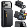 DG.MING M5 Series Zip RFID Multi Card Detachable Leather Phone Case, For iPhone 17e / 16e, For iPhone 17 Pro Max, For iPhone 17 Pro, For iPhone 17  