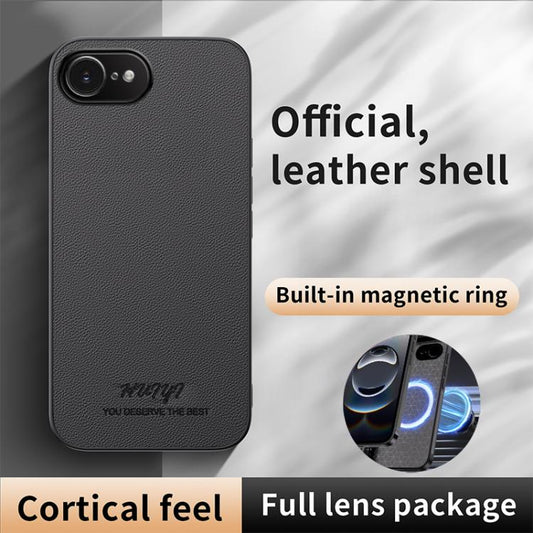 HUIYI Leather Magnetic Phone Case, For iPhone 17e / 16e, For iPhone 16 Pro Max, For iPhone 16 Pro, For iPhone 16 Plus   UTrano
