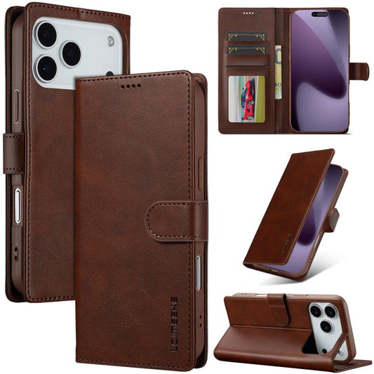 LC.IMEEKE Calf Texture Horizontal Flip Leather Case, For iPhone 17 Pro Max, For iPhone 17 Pro, For iPhone 17, For iPhone Air  