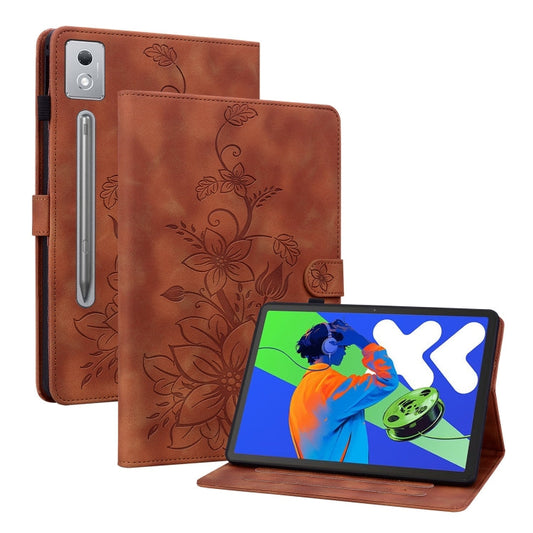 Lily Embossed Leather Tablet Case, For Lenovo Tab P12 12.7 2025, For Lenovo Tab K11 Plus, For Lenovo Tab M11/Xiaoxin Pad 11 2024  