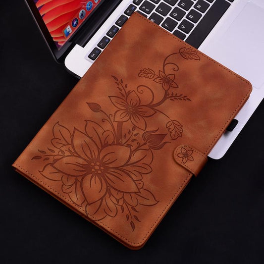 Lily Embossed Leather Tablet Case, For Lenovo Legion Y700 Gen 5, For Lenovo Idea Tab 11 / Xiaoxin Pad 2025, For Lenovo Tab K9 / Tab One  