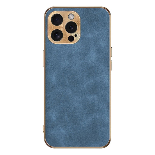 Electroplating Lambskin Leather Phone Case, For iPhone 12 Pro  