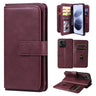 Multi-Function Wallet 10 Card Slots Leather Phone Case, For Redmi Note 17 5G/4G Global 171mm, For Redmi Note 17 Pro+ 5G Global 163mm, For Redmi 17 5G/4G Global 171mm, For Redmi Note 14 5G  
