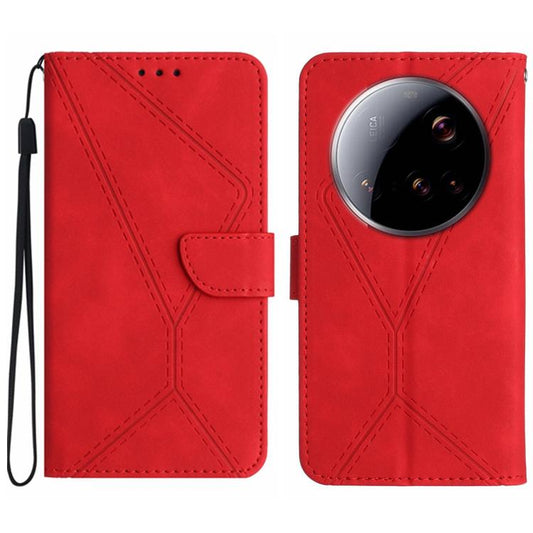 Stitching Embossed Leather Phone Case, For Xiaomi 15 Ultra, For Xiaomi Poco X7 Pro, For Xiaomi 15 Pro, For Xiaomi 15  