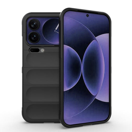 Magic Shield TPU + Flannel Phone Case, For Xiaomi Poco M7 4G 169mm, For Xiaomi 15T Pro 5G Global  