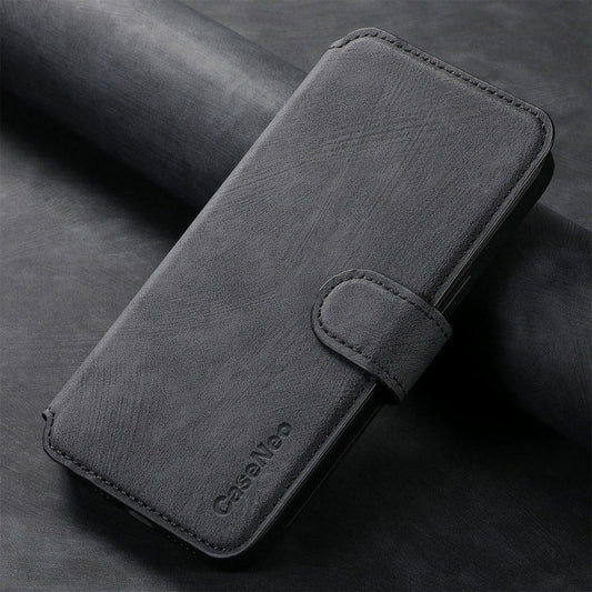 CaseNeo MagSafe RFID Anti-theft Retro Leather Phone Case, For iPhone 15  