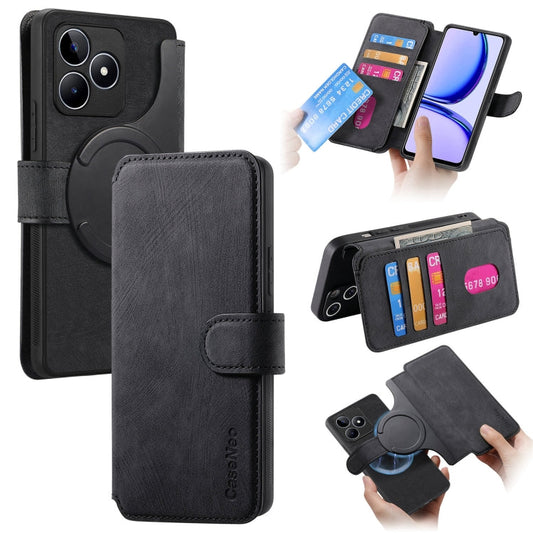 CaseNeo MagSafe RFID Anti-theft Retro Leather Phone Case, For Realme C53, For Realme C21Y  
