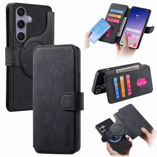 CaseNeo MagSafe RFID Anti-theft Retro Leather Phone Case, For Galaxy S25 FE 5G, For Galaxy S25 Edge 5G, For Galaxy S25 5G, For Galaxy S25+ 5G  
