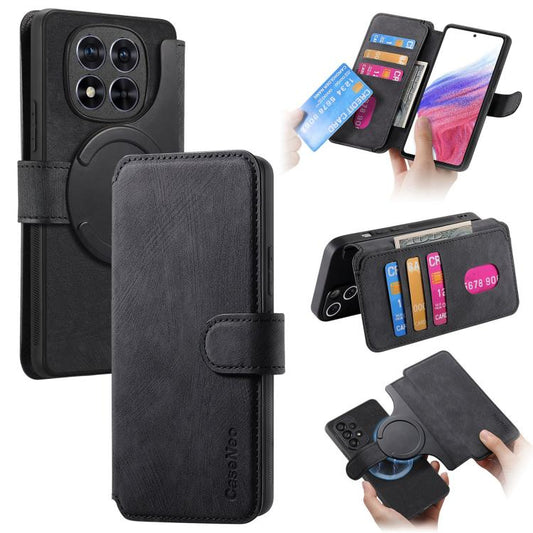 CaseNeo MagSafe RFID Anti-theft Retro Leather Phone Case, For Redmi Note 14 Pro 4G, For Redmi Note 14 4G 163.25mm, For Redmi Note 14 5G, For Redmi Note 14 Pro 5G  