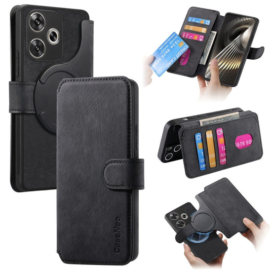 CaseNeo MagSafe RFID Anti-theft Retro Leather Phone Case, For Xiaomi Poco M6 Pro 4G, For Xiaomi Poco M6, For Xiaomi Poco X6 5G, For Xiaomi 13T / 13T Pro  