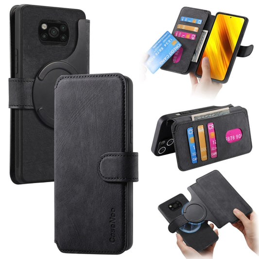 CaseNeo MagSafe RFID Anti-theft Retro Leather Phone Case, For Xiaomi Poco X3 NFC