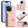 Button Card Bag RFID Anti-theft Phone Case, For iPhone 15 Pro Max, For iPhone 15 Pro, For iPhone 15 Plus, For iPhone 15  