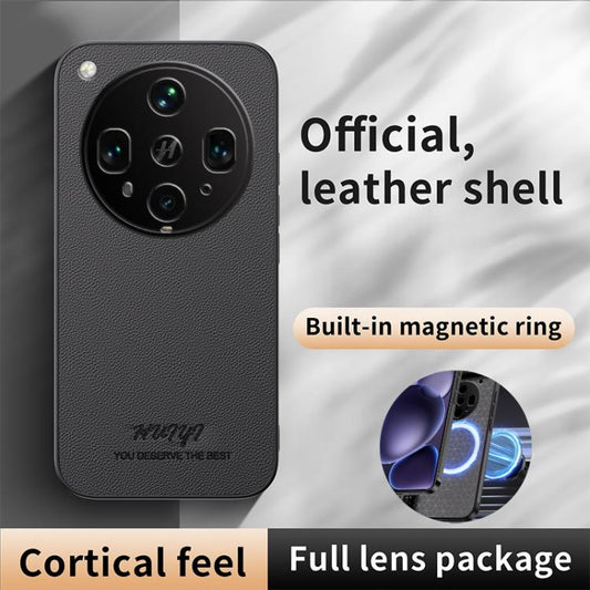 HUIYI Leather Magnetic Phone Case, For OPPO K12x, For OPPO A3x 5G India, For OPPO Reno12 F 5G Global, For OPPO A3 Pro India  