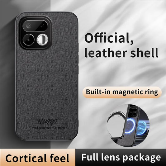 HUIYI Leather Magnetic Phone Case, For Realme Neo7 SE, For Realme 14 Pro+, For Realme 14 Pro, For Realme V60 Pro / 14x India  