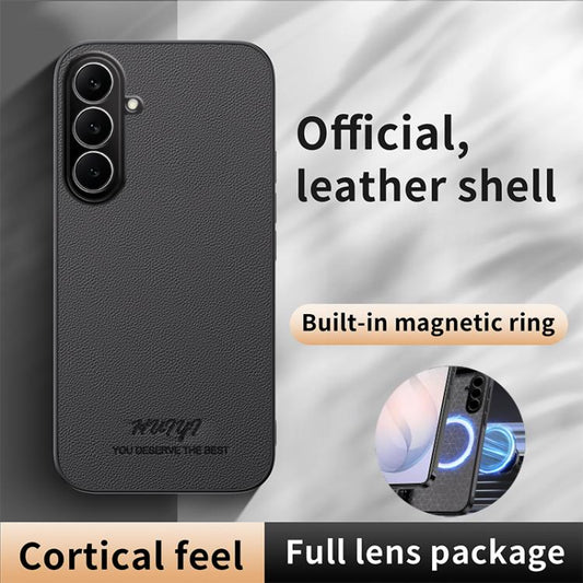 HUIYI Leather Magnetic Phone Case, For Samsung Galaxy S25 Edge 5G, For Samsung Galaxy S25 5G, For Samsung Galaxy S25+ 5G, For Samsung Galaxy S25 Ultra 5G  