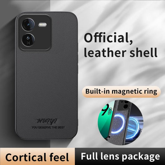 HUIYI Leather Magnetic Phone Case, For vivo iQOO Z9, For vivo iQOO Z9 Turbo, For vivo iQOO Neo9, For vivo Y200  