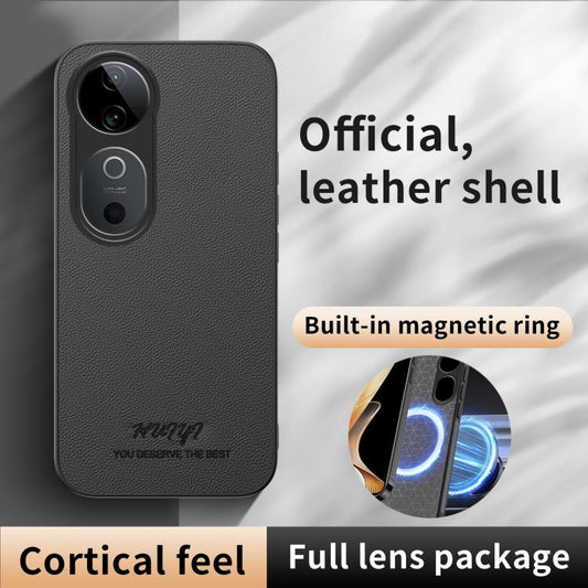 HUIYI Leather Magnetic Phone Case, For vivo S19, For vivo S19 Pro, For vivo Y28 4G, For vivo X100s  