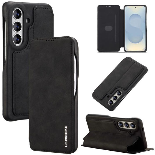 LC.IMEEKE Hon Ancient Series Flip Leather Phone Case, For Samsung Galaxy S26+ 5G, For Samsung Galaxy S26 Ultra 5G, For Samsung Galaxy S26 5G, For Samsung Galaxy S25 Ultra 5G  