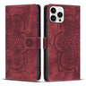 Mandala Embossed Retro Frosted Leather Phone Case, For iPhone 14 Pro Max, For iPhone 7 / 8 / SE 2022, For iPhone 13 Pro Max, For iPhone 13 Pro  