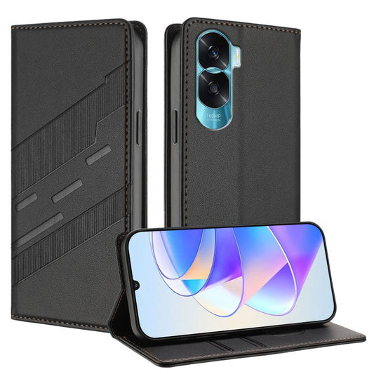 Embossed Multi-functional Wallet Retro Leather Phone Case, For Honor 90 Lite / X50i, For Honor 90 Pro, For Honor 90