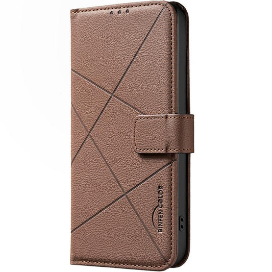 Geometric Pattern RFID Leather Phone Case, For Samsung Galaxy A37 5G, For Samsung Galaxy A27 5G, For Samsung Galaxy A06, For Samsung Galaxy A56  