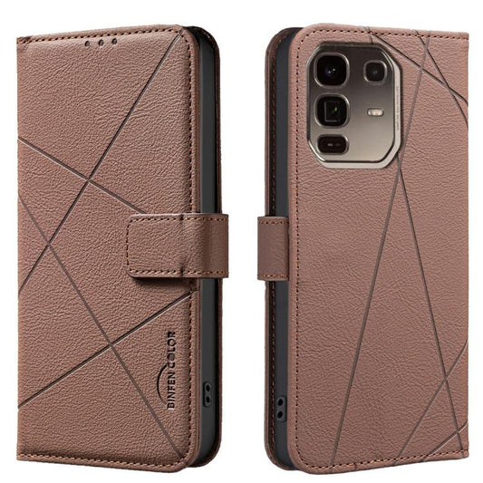 Geometric Pattern RFID Leather Phone Case, For Infinix Note 40 Pro 4G / 40 Pro+ 5G, For Infinix Note 40 4G  