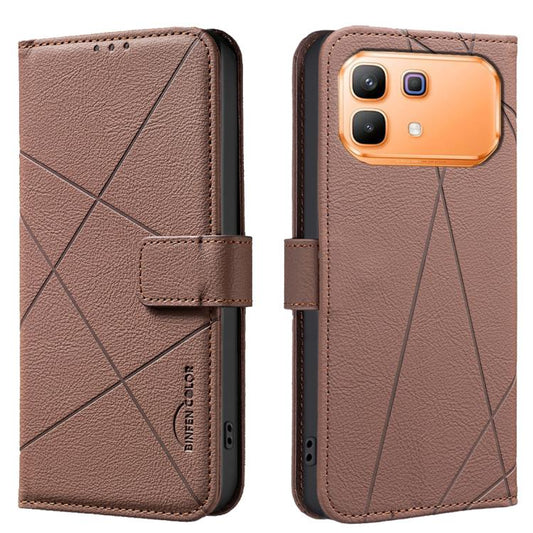 Geometric Pattern RFID Leather Phone Case, For Infinix Hot 60 Pro+ 4G, For Infinix Hot 60 Pro 4G, For Infinix Smart 10 4G, For Infinix Note 50 Pro+ 5G  