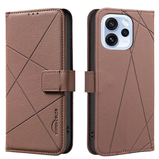 Geometric Pattern RFID Leather Phone Case, For OPPO Reno15 F 5G Global, For OPPO Reno15 5G Global, For OPPO A6 Pro 5G/4G Global / F31 5G, For OPPO Reno14 F 5G  