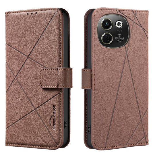 Geometric Pattern RFID Leather Phone Case, For Tecno Pova 6 Neo 5G / Spark 30 5G, For Tecno Spark 30 Pro 4G, For Tecno Spark 30 4G, For Tecno Pova 6 / Pova 6 Pro 5G  
