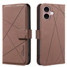 Geometric Pattern RFID Leather Phone Case, For iPhone 16, For iPhone 15 Pro Max, For iPhone 15 Pro, For iPhone 14 Plus / 15 Plus  