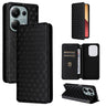 Cubic Grid Texture Flip Leather Phone Case, For Redmi K70E / Xiaomi Poco X6 Pro, For Redmi Note 13R Pro 5G, For Redmi Note 13 5G, For Redmi Note 13 Pro+ 5G  