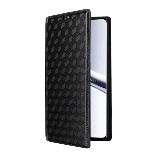 Cubic Grid Texture Flip Leather Phone Case, For Redmi K80 / K80 Pro, For Redmi Note 14 Pro 4G Global, For Redmi Note 14 4G 163.25mm, For Redmi Note 14 Pro+ 5G  