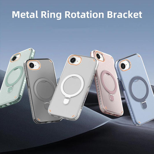 Colorful 2 in 1 MagSafe Ring Holder Phone Case, For iPhone 17e / 16e, For iPhone 17 Pro Max, For iPhone 17 Pro, For iPhone 17  