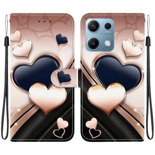 Crystal Texture Colored Drawing Leather Phone Case, For Redmi Note 14S 4G, For Redmi K80 / K80 Pro / Xiaomi Poco F7 Pro  