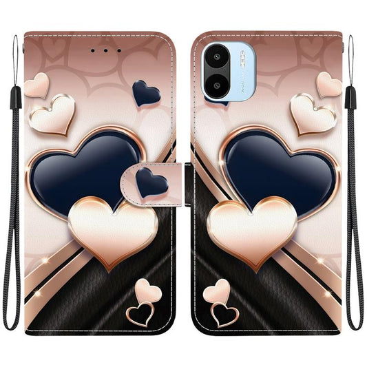 Crystal Texture Colored Drawing Leather Phone Case, For Redmi A1 / Redmi A2, For Redmi Note 12 Pro+ Global  