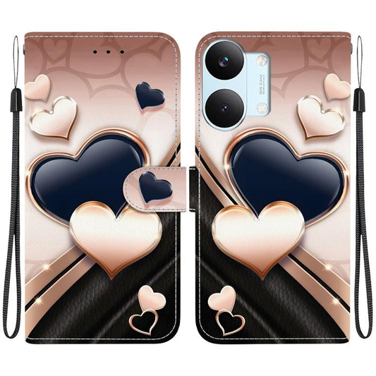 Crystal Texture Colored Drawing Leather Phone Case, For Redmi Turbo 5 5G / Poco X8 Pro 5G, For Redmi Note 15 Pro 4G Global 163.2mm  