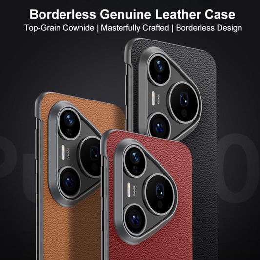 SULADA Frameless Top Layer Cowhide Leather PC Phone Case, For Huawei Pura 90 Pro Max 5G, For Huawei Pura 90 Pro 5G, For Huawei Mate 80 Pro Max, For Huawei Mate 80 / Mate 80 Pro, For Huawei Pura 80 Ultra 5G, For Huawei Pura 80 Pro / Pura 80 Pro+ 5G     ...  