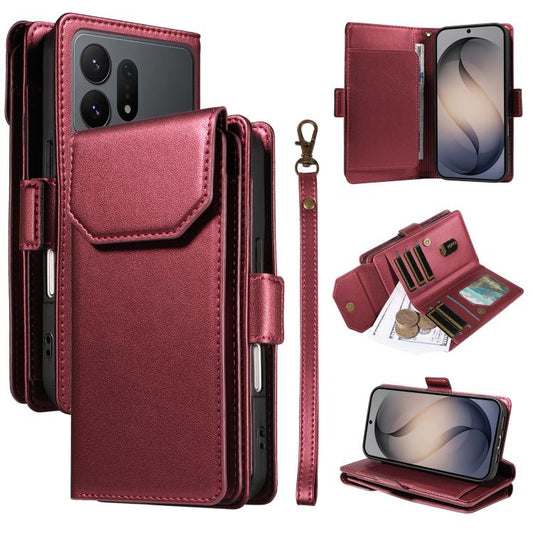 Multi Card Wallet Leather Phone Case with Strap, For Galaxy S27 Ultra 5G, For Galaxy S27 Pro 5G, For Galaxy S27+ 5G, For Galaxy S26 FE 5G  