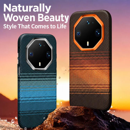 SULADA Kevlar Woven Texture Magnetic Leather Phone Case, For Huawei Pura X View, For Huawei Pura 90 Pro Max 5G, For Huawei Pura 90 Pro 5G, For Huawei Mate 80 RS Ultimate, For Huawei Mate 80 Pro Max, For Huawei Mate 80 / Mate 80 Pro  